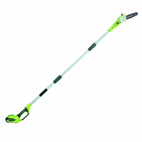 GreenWorks 20672 G-MAX 40V Li-Ion 8-Inch Cordless Pole Saw, (1) 2AH Battery and a Charger Inc.