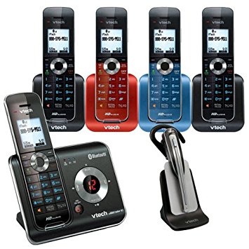 Vtech DS6472-6 DECT 6.0 Digital 5-Handset Cordless Phone Answering System