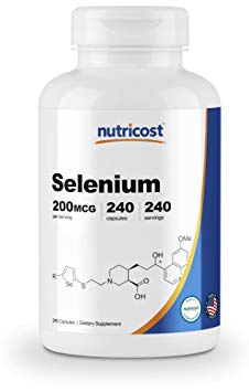 Nutricost Selenium 200mcg, 240 Veggie Capsules, Non-GMO, Gluten Free L-Selenomethionine