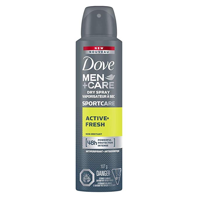 Dove Dove Men care Sportcare Active fresh Antiperspirant Deodorant Dry Spray 107 Gr, 107 grams