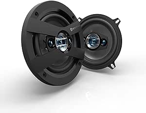 Scosche HD5254 - High-Performance 5.25" 4-Way Full Range Car Door Speakers Set for Enhanced Car Audio Experience - 160 Watts Max - Fits Most 5 1/4" Factory Locations - 1 Pair