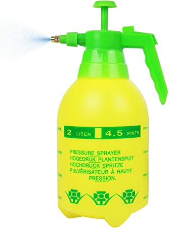 Greenco GRC4228 Lawn and Garden (0.5 Gallon) Pump Hand Held Pressurized Sprayer Bottle for L, Yellow