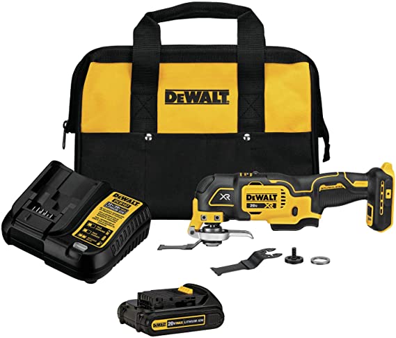 DEWALT 20V MAX XR Oscillating Tool Kit, 3-Speed (DCS356C1)