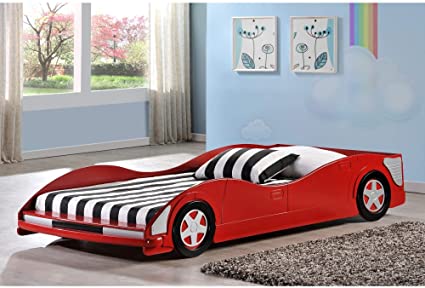 Donco Kids Red Race Car Twin Bed