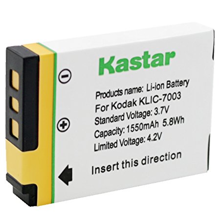 Kastar KLIC-7003 K7003 Compatible Li-Ion Battery for Kodak EasyShare M380, EasyShare M381, EasyShare M420, EasyShare V803, EasyShare V1003, EasyShare Z950