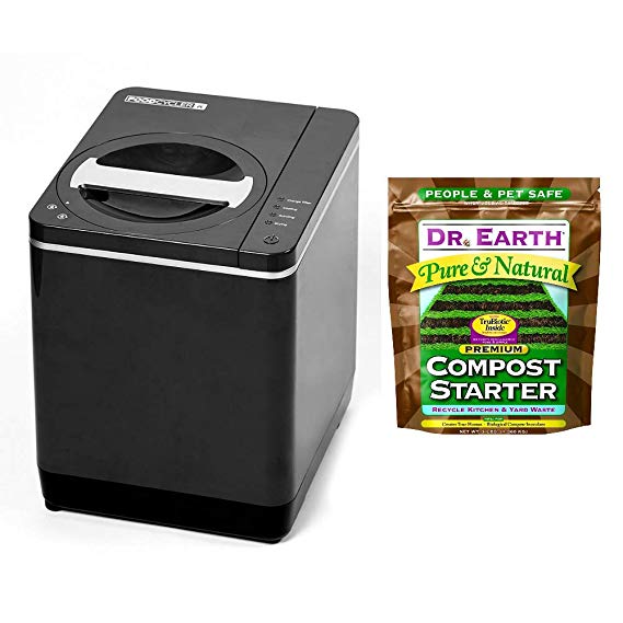 Food Cycler Platinum Indoor Food Recycler and Kitchen Compost Container PLUS Dr. Earth Pure & Natural Compost Starter 3 lb