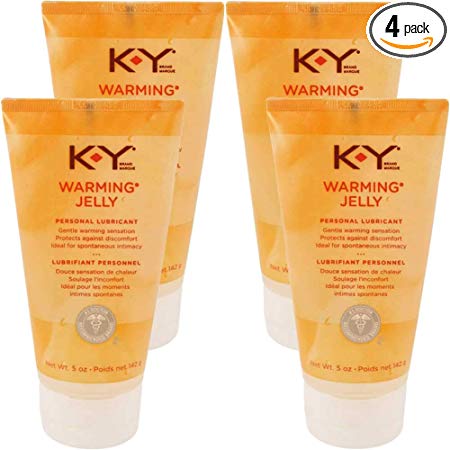 K-Y Warming Jelly Lubricant, 5 oz. (Pack of 4)