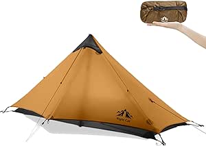 Night Cat Ultralight Tent 1 Person for Professional Backpacker Hiker 2 LBS Only Lanshan Backpacking Bivvy Ground Tent Heavy Rain Waterproof Trekking Pole Not Included