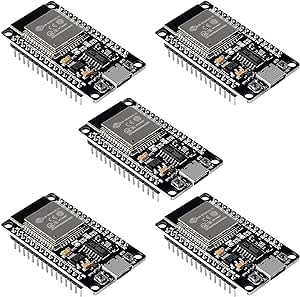 5PCS ESP32 Type C Development Board ESP32S Type-C USB WiFi   Bluetooth ESP-WROOM-32 CH340C 2.4GHz Dual Core WiFi NodeMCU Processor Microcontroller ESP32-DevKitC-32