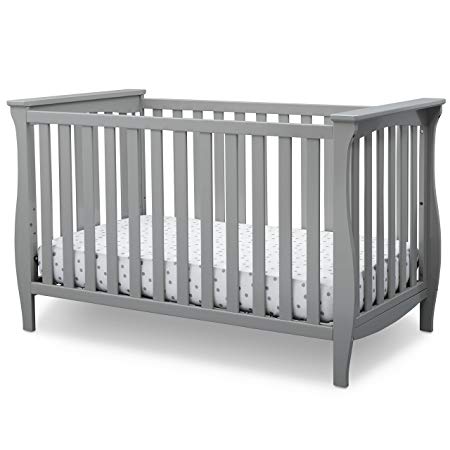 Delta Children Lancaster 3 in 1 Convertible Crib, Grey