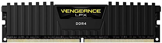 Corsair CMK16GX4M1A2666C16 Vengeance LPX 16 GB (1 x 16 GB) DDR4 2666 MHz C16 XMP 2.0 High Performance Desktop Memory, Black