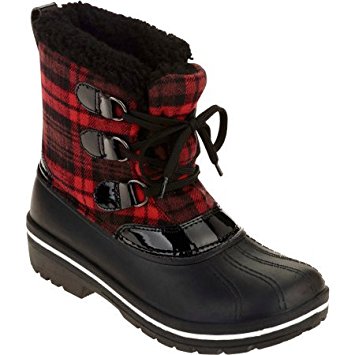 Ozark Trail Women's Lace Up Winter Boot (Red)Size : 11