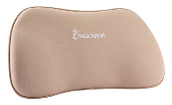 100% Orthopedic Memory Foam Pillow RS1 Provide Lower Back Pain Relief and it is Extreme Comfort Design Cushion Best for your Low Lumbar Support in Car Seat Office Chair Sofa Travel Backrest