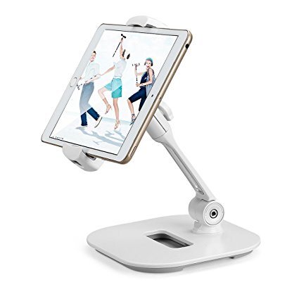 Suptek 360 Degree Adjustable Stand/Holder for Tablets(up to 11 inches) and for iPad iPhone Samsung Asus Tablet Smartphone and more LD-204Dw