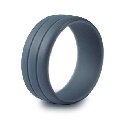 Enso Rings Men's Ultralite Silicone Ring | The Premium Fashion Forward Silicone Ring | Hypoallergenic Medical Grade Silicone | Lifetime Quality Guarantee | Commit to What You Love