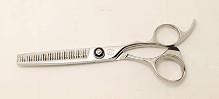 Hitachi Pro Japanese Stainless Steel Professional Thinning Shears-Scissors/Texturizing & Haircut Thinning/Aircraft Alloy Handle/30 Cutting Teeth/Salon/Stylist//Cosmetology/Barber 6.0" (30 Teeth)