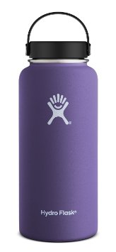 Hydro Flask Vacuum Insulated Stainless Steel Water Bottle, Wide Mouth w/Flex Cap