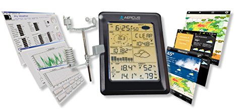 Weather Station Wireless WS1093 with Touch Screen & PC USB Upload   Free 29 Page Setup/Maintenance eBook