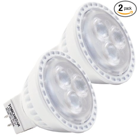 2 PACK AC/DC 12V 3W MR11 LED Bulb - LED Spotlight, 35W Halogen Equivalent Bi Pin GU4 Base, 30° Beam Angle 5000K Daylight 240lm for Recessed, Track Lighting, Accent Lighting for Home and Commercial