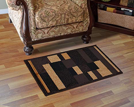 Home Dynamix Royalty Clover Accent Rug | Modern Style Rug | Timeless Geometric Pattern | Durable Accent Rug | Brown, Beige 19.6" x 31.5"