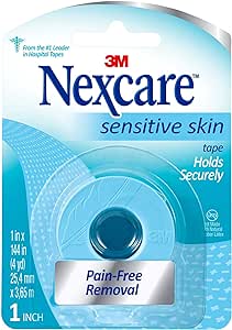 Nexcare Sensitive Skin Low Trauma Tape 1 X 144 Inch - 1 Ea