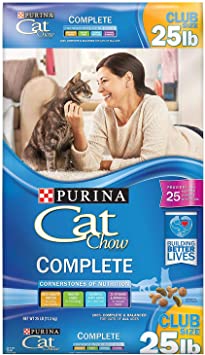Cat Chow Best Cat Food Purina Complete 22 lb Wellness Feast Gourmet Dry Nutrition Cats Food Natural (22 lb)