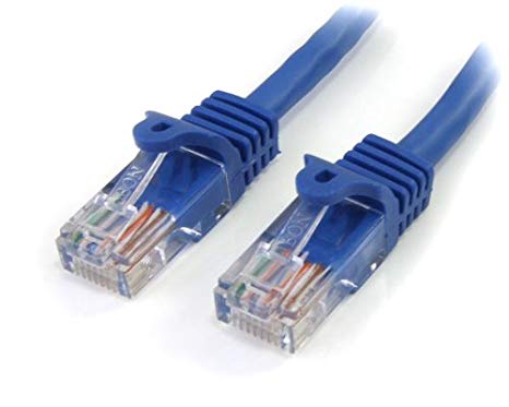 StarTech.com Cat5e Ethernet Cable20 ft - Blue - Patch Cable - Snagless Cat5e Cable - Network Cable - Ethernet Cord - Cat 5e Cable - 20ft