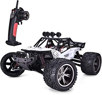 TOZO C2035 RC Cars High Speed 30MPH 1/12 Scale RTR Remote Control Brushed Monster Truck Off Road Car Big Foot RC 2WD Electric Power Buggy W/2.4G Challenger White