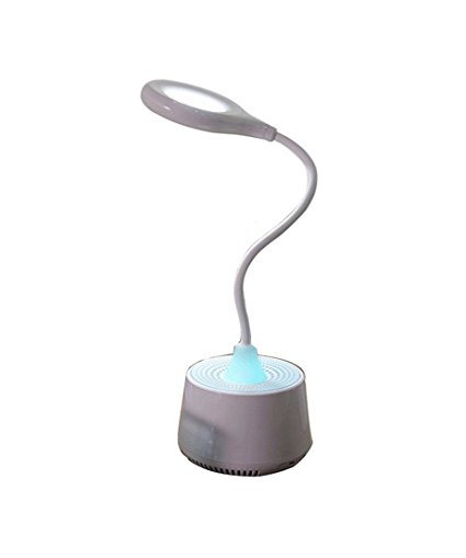 BriteLeafs 3-in-1 Air Purifier Ionizer / LED Desk Lamp / Night Light - cordless, rechargeable (White)