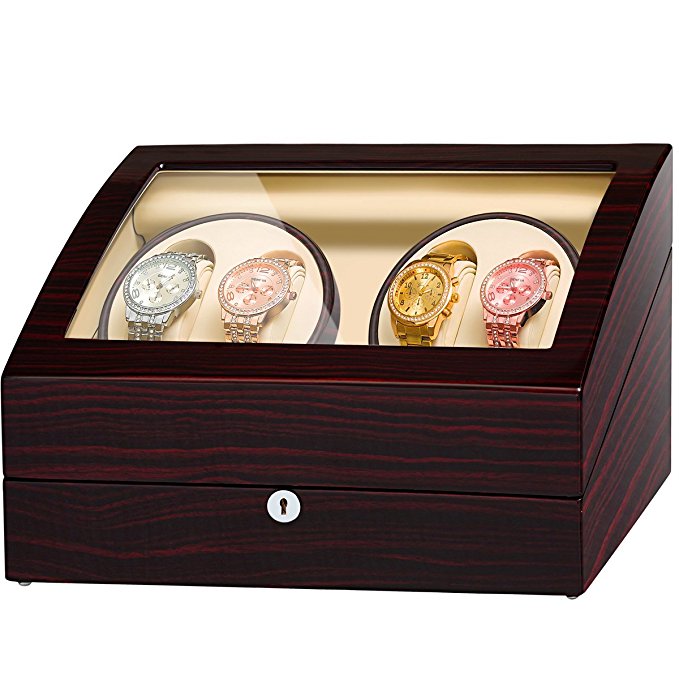 JQUEEN 4 Automatic Watch Winder and Storage Case