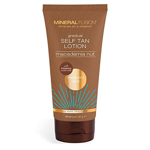 Mineral Fusion Macadamia Nut Gradual Self Tan Lotion, Medium Dark, 5 Ounce (Packaging May Vary)