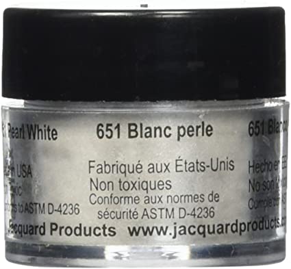 Jacquard Products Pearl ExPowdered Pigments 3 Grams-Metallics-Pearl White