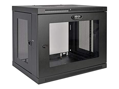 Tripp Lite 9U Wall Mount Rack Enclosure Server Cabinet with Acrylic Glass Window, 16.5" Deep, Switch-Depth (SRW9UG)