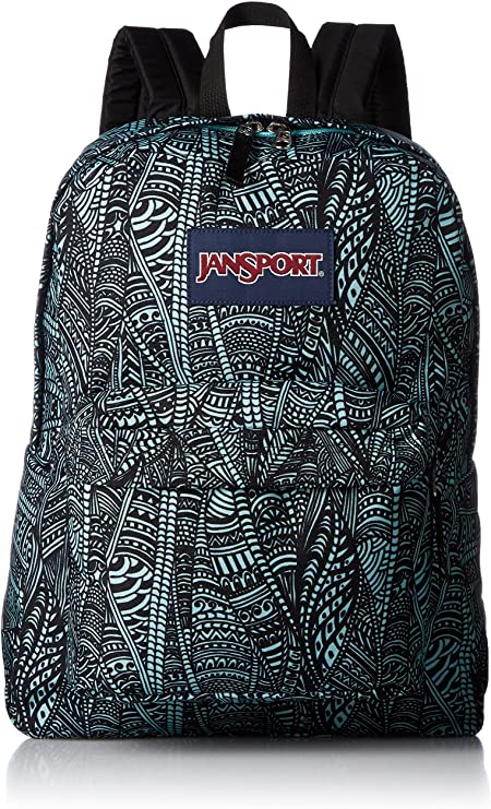 JanSport Unisex Superbreak Aqua Dash Scribbled Ink One Size