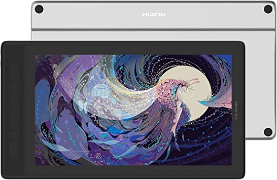 HUION 2022 Kamvas Pro 16 2.5K QHD Graphics Drawing Tablet with Screen, 145% sRGB and Full Lamination Pen Display with Battery-Free Pen, Compatible with Windows, Mac & Android