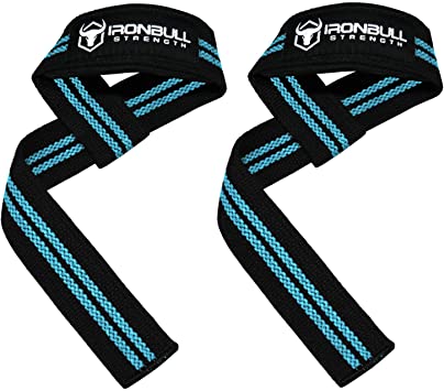 Lifting Straps (1 Pair) - Padded Wrist Support Wraps - for Powerlifting, Bodybuilding, Gym Workout, Strength Training, Deadlifts & Fitness Workout