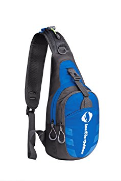 Smartstar Outdoor Sports Travel Cross Body Single Shoulder Bag Chest Pack - Blue