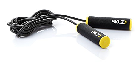 SKLZ Jump Rope - Adjustable, durable conditioning, footwork and coordination trainer with padded grips