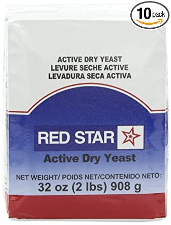 Red Star Active Dry Yeast, 2-Pound Pouches (Pack of 2)