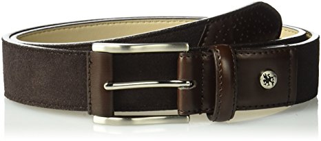 Stacy Adams Men's 34mm Genuine Suede Leather with Leather Accents