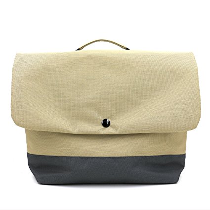 Lunch Bag, KOSOX Thermal Insulation Shoulder Lunch Tote, Classic Fashionable Messenger Lunch Box for School Office Gym Picnic (Khaki)