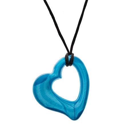 Miller Heart - Aquarius - Chew Necklace for Sensory, Oral Motor, Anxiety, Autism, ADHD