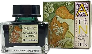 Kuretake ECF160-540 Ink Cafe Art Nouveau Jolnai Green