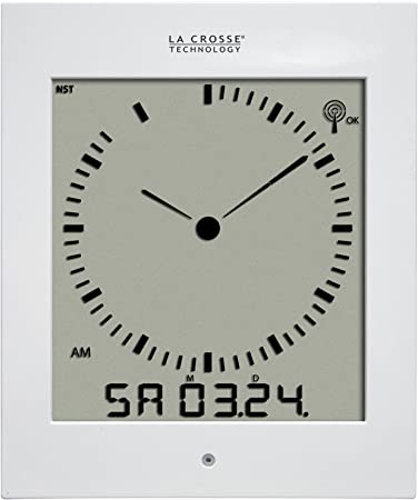 La Crosse Technology 513-1311A Analog Style Digital Atomic Wall Clock