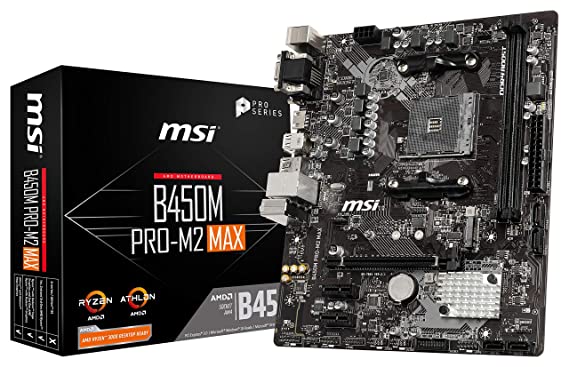 MSI B450M PRO-M2 Max Micro-ATX Gaming Motherboard