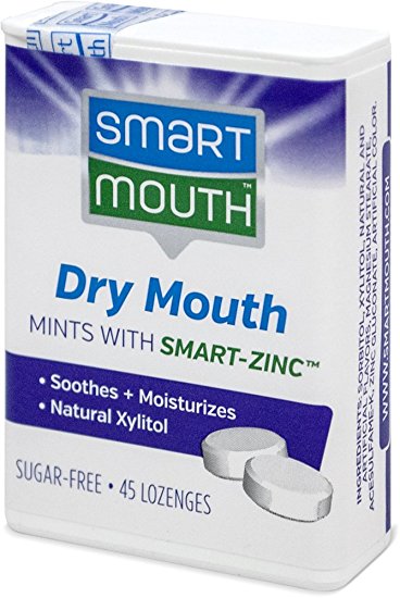 SmartMouth Dry Mouth Relief Mints, Great Mint Flavor (Pack of 8)