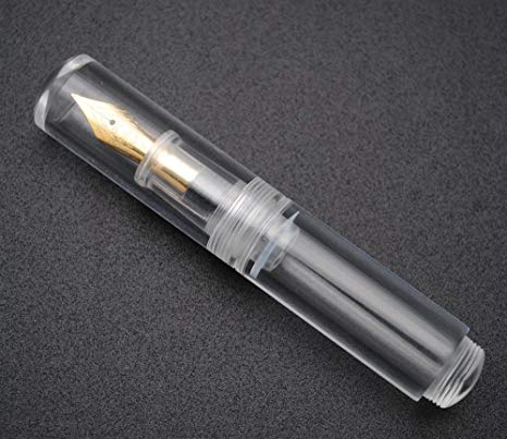 czxwyst Moonman Wancai Mini Transparent Pocket-Size Eyedropper Fountain Pen Fine Nib 0.5mm (Clear and bright)