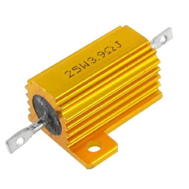 uxcell a12040600ux0286 Chassis Mounted Aluminum Housed 25W 3.9 Ohm 5% Wirewound Resistors