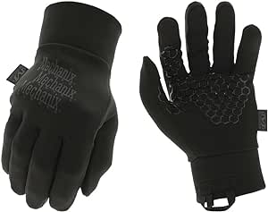 Mechanix Wear: Lightweight Performance Grip Work Gloves, Water Resistant, Touch Screen Gloves, Breathable Microfleece For Year Round Protection, Perfect Gloves for Layering, Unisex (Black, X-Large)