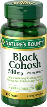 Natures Bounty Black Cohosh 540 mg Natural 100 Capsules